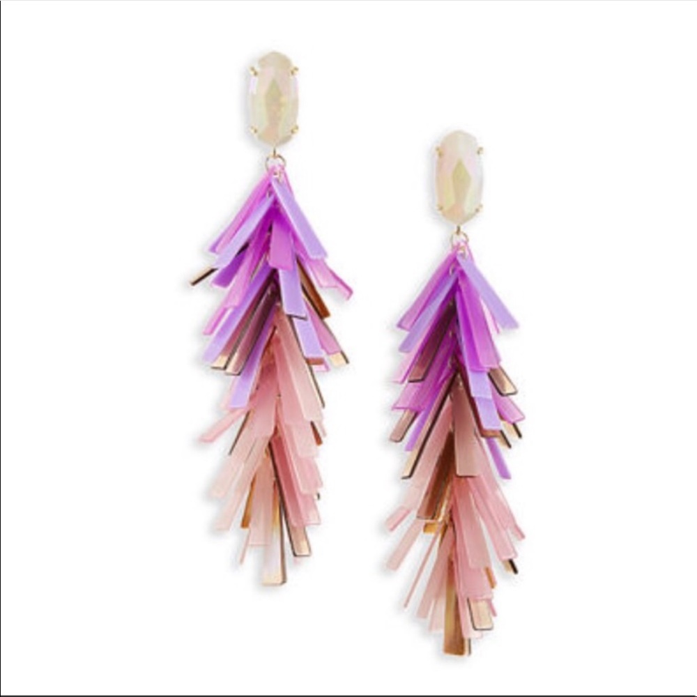 NWT- Rare Kendra Scott Justyne Earrings DISCONTINUED - Picture 2 of 8